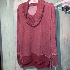 Lucky Brand burgundy pullover size med